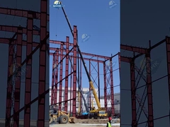 Armazém de construção de aço da construção de aço da casa pré-fabricada do sistema do quadro do metal dos fornecedores